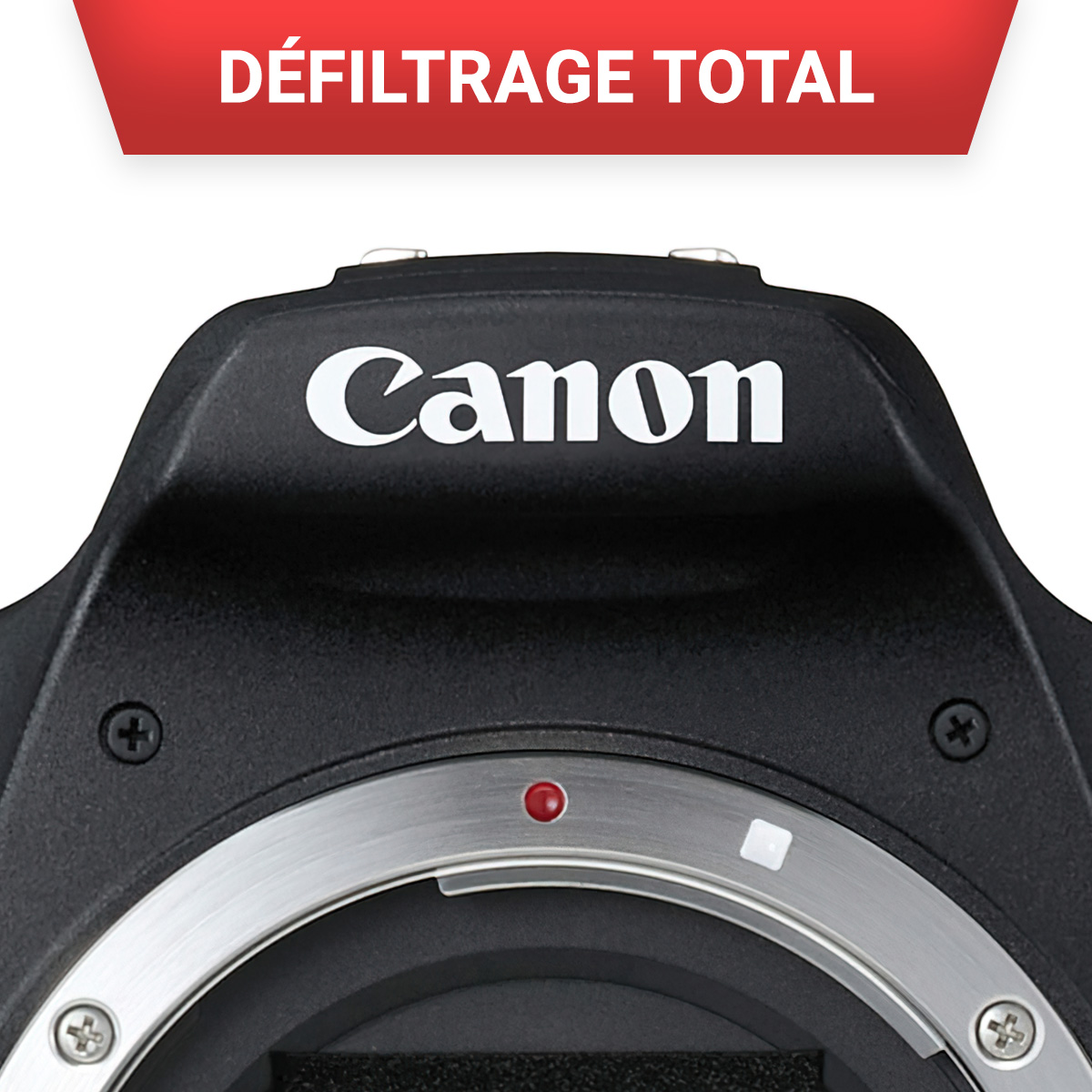 Défiltrage total pour APN Canon EOS - Nikon - Sony  - Format Full frame Défiltrage total